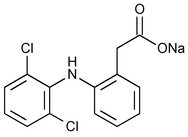 Diclofenac Sodium Structural Formula