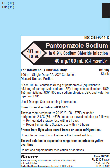 Pantoprazole Representative Container Label 1 of 2 0338-9644-12