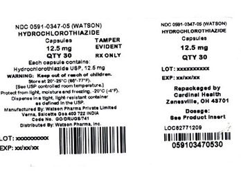 Hydrochlorothiazide Carton Label