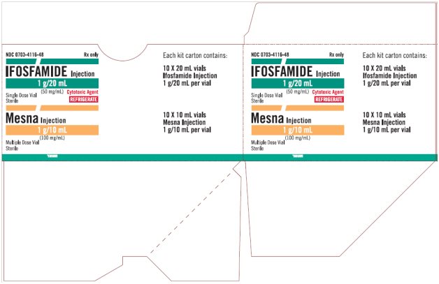 Ifosfamide Injection 1 g/20 mL, X 10 and Mesna Injection 1 g/10 mL, X 10 Kit Carton, Part 2 of 2