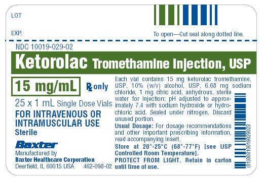 Ketorolac Tromethamine Representative Carton Label