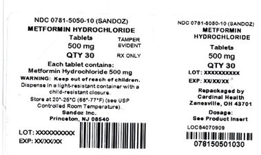 Metformin HCl - 500 mg