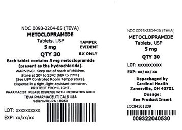 Metoclopramide Carton Label