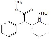 Dexmethylphenidate hydrochloride Structural Formula