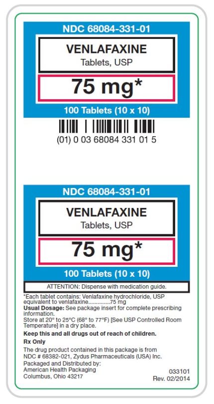 Venlafaxine Tablets, USP 75 mg