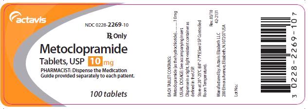 Metoclopramide Tablets USP 10 mg, 100s Label