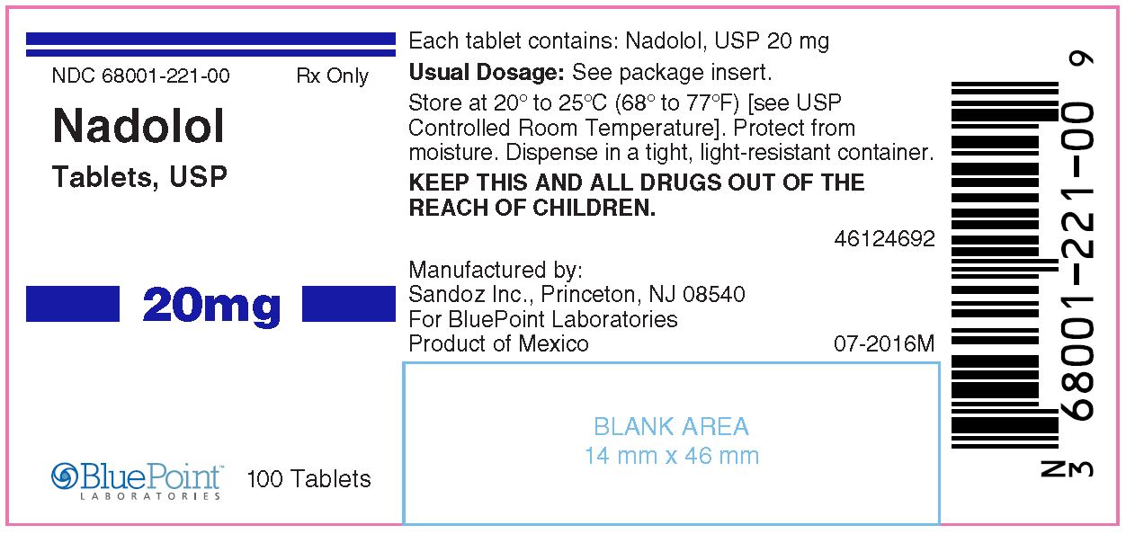 Nadolol Tablets 20mg 100 Tablets Rev 07-16