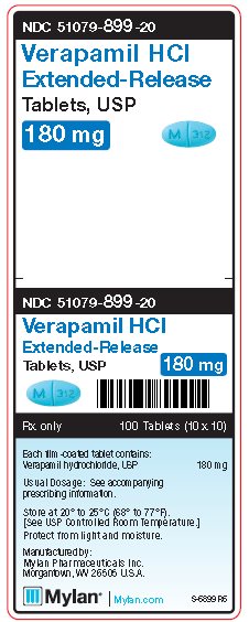 Verapamil HCl Extended-Release 180 mg Tablets Unit Carton Label