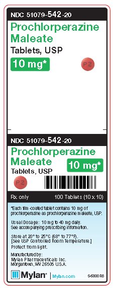 Prochlorperazine Maleate 10 mg Tablets Unit Carton Label