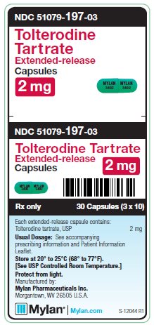 Tolterodine Tartrate Extended-release 2 mg Capsules Unit Carton Label