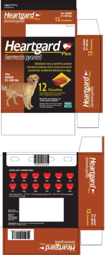 PRINICPAL DISPLAY PANEL - 12 Tablet Carton (For Dogs 51-100 lbs)