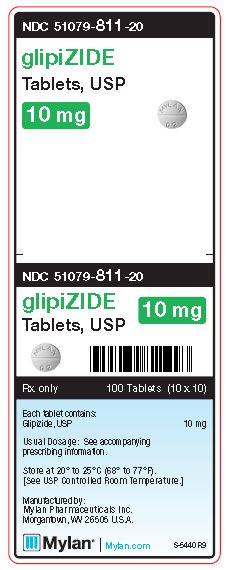 Glipizide 10 mg Tablets Unit Carton Label