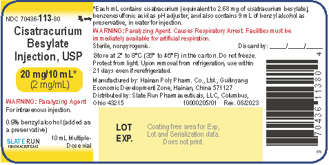 vial label 20 mg per 10 mL