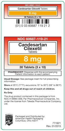 Candesartan Cilexetil Tablets 8 mg Label