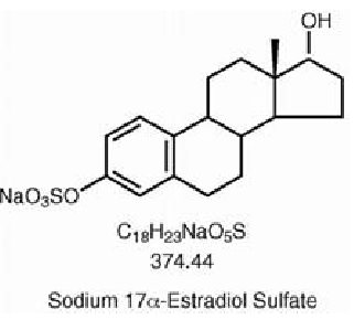 sodium 17α-estradiol sulfate structural formula