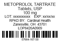 Metoprolol Tartrate 100 mg blister