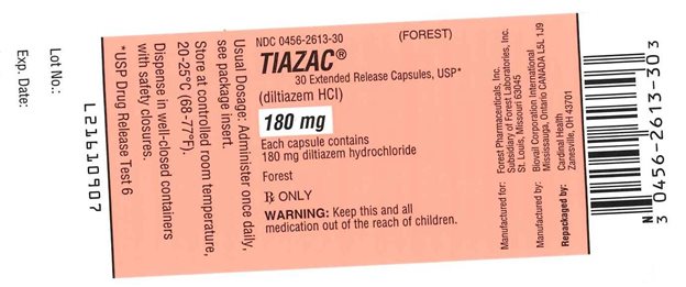 Tiazac 180 mg Label