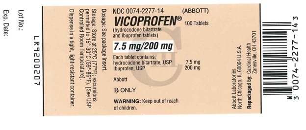 Vicoprofen Label