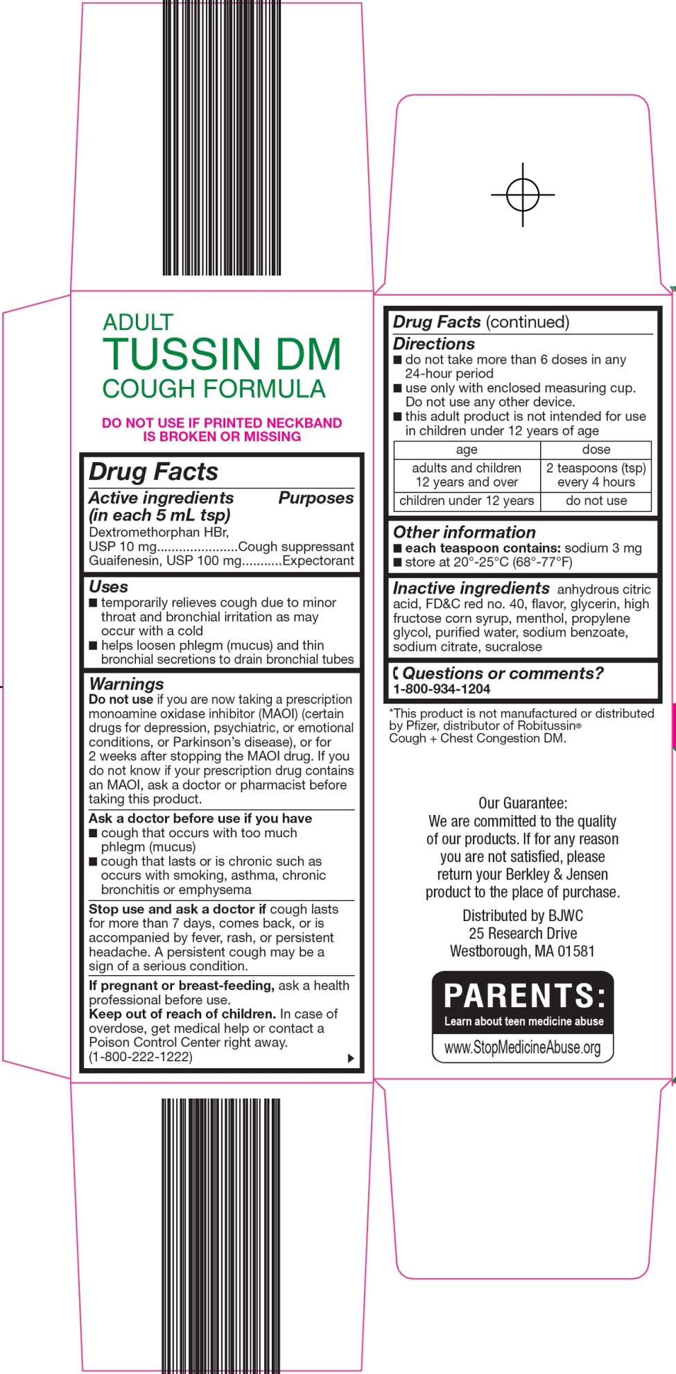 Adult Tussin DM Carton Image 2