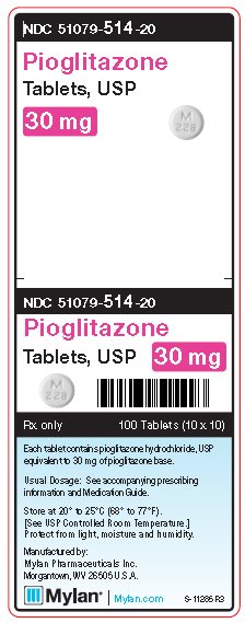 Pioglitazone 30 mg Tablets Unit Carton Label