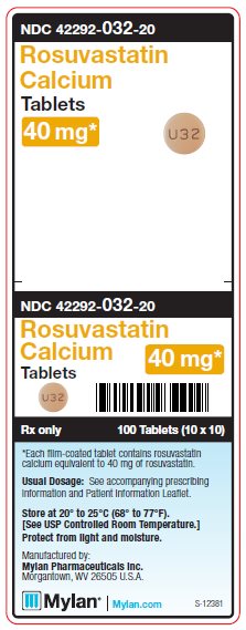 Rosuvastatin Calcium 40 mg Tablets Unit Carton Label