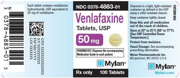 Venlafaxine Tablets, USP 50 mg Bottle Labels