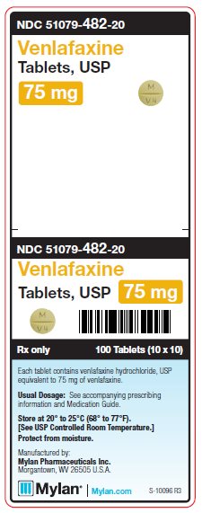 Venlafaxine 75 mg Tablets Unit Carton Label