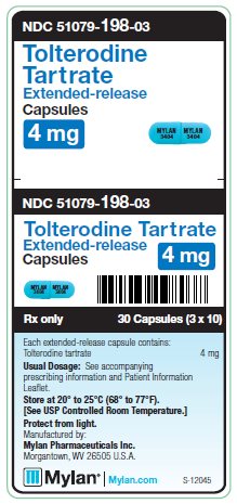 Tolterodine Extended-release 4 mg Capsules Unit Carton Label