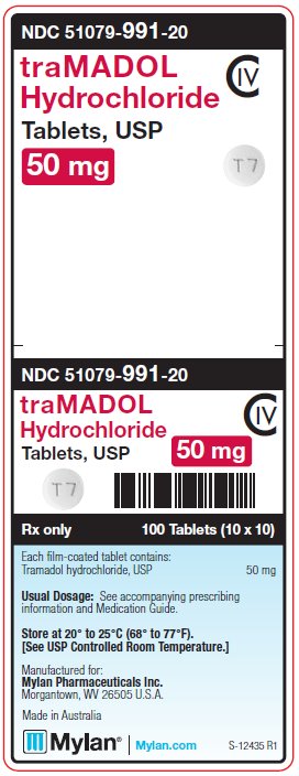 Tramadol Hydrochloride 50 mg Tablets Unit Carton Label