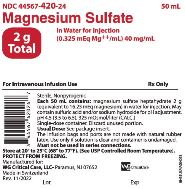 Magnesium Sulfate in WFI 2 g (40 mg/mL) bag image