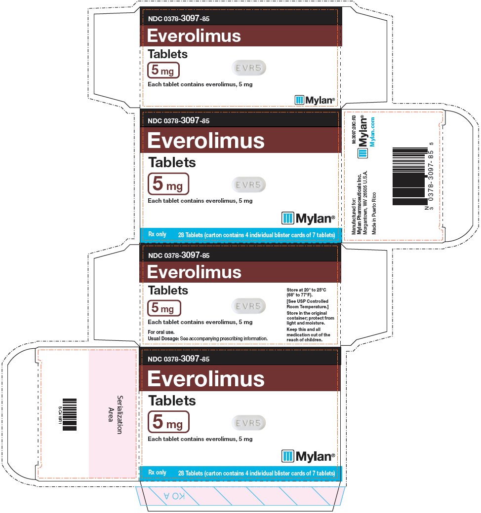 Everolimus Tablets 5 mg Carton Label