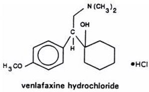 Venlafaxine Hydrochloride Structural Formula