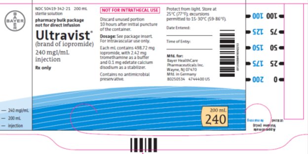 240 mg/200 mL Pharmacy Bulk Pack