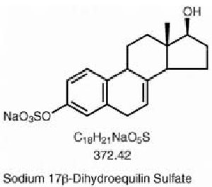 sodium 17β-dihydroequilin sulfate structural formula