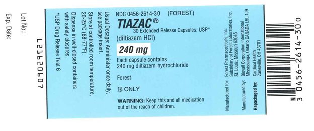 Tiazac 240 mg Label