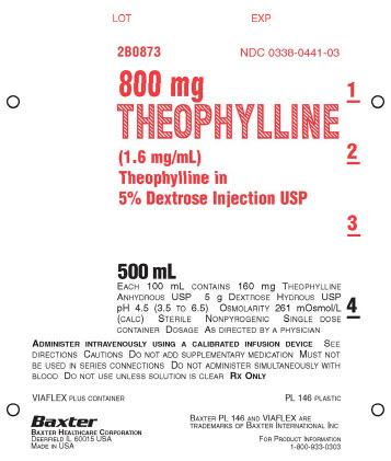 Representative Theophylline Container NDC 0338-0441-03