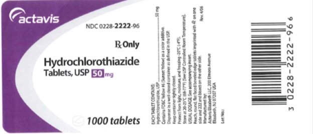 Hydrochlorothiazide Tablets USP 50 mg, 1000s Label