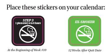 Stickers Step 3 and Ex-Smoker