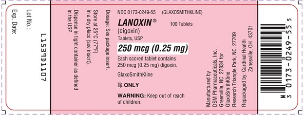 label 1539 d 1107 lanoxin