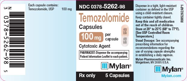 Temozolomide Capsules 100 mg Bottle Label