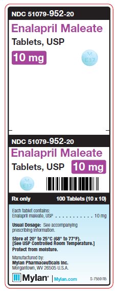 Enalapril Maleate 10 mg Tablets Unit Carton Label