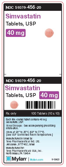 Simvastatin 40 mg Tablet Unit Carton Label