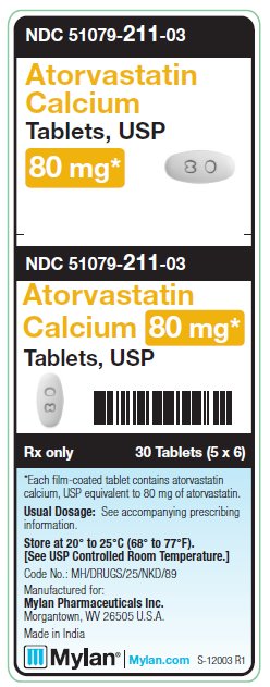 Atorvastatin Calium 80 mg Tablets Unit Carton Label