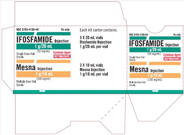 Ifosfamide Injection 1 g/20 mL, X 5 and Mesna Injection 1 g/10 mL, X 3 Kit Carton, Part 1 of 2