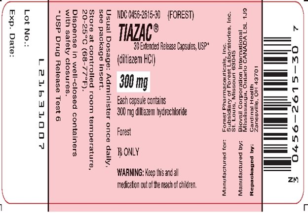 Tiazac Label
