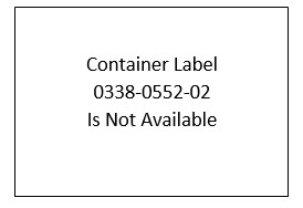 Representative Container Label for 0338-0552-02 is not available