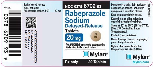 Rabeprazole Sodium Delayed-Release Tablets 20 mg Bottle Label