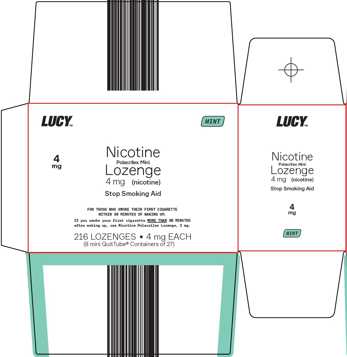 Nicotine Polacrilex Mini Lozenge 4 mg Carton Image 1