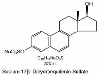 sodium 17β dihydroequilenin sulfate structural formula