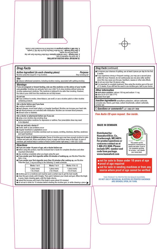 Nicotine Polacrilex Gum 2 mg (nicotine) Carton Image 2